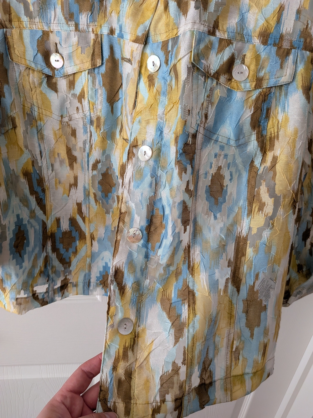 Ruby Rd. Printed Button Jacket - Picture 6 of 11